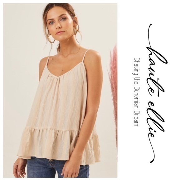 Lola Lined Ruffle Top - Picture 2 of 8